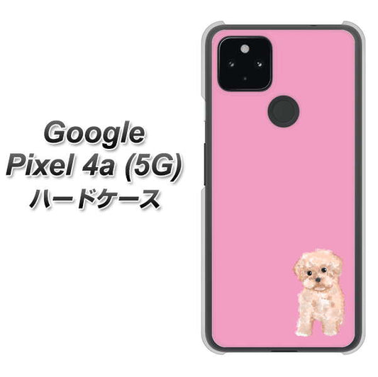Google Pixel 4a (5G) 高画質仕上げ 背面印刷 ハードケース【YJ061 トイプードルアプリコット（ピンク）】