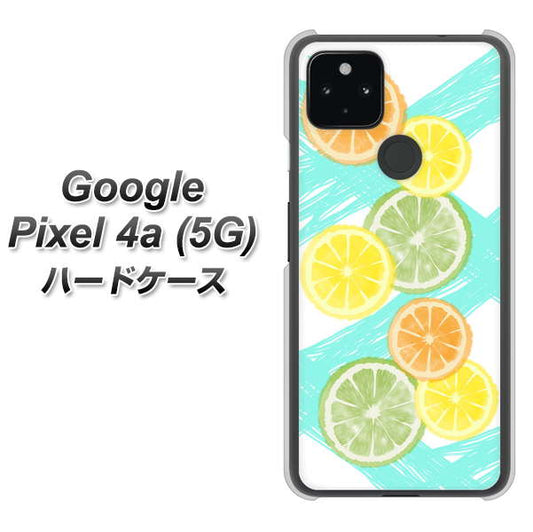 Google Pixel 4a (5G) 高画質仕上げ 背面印刷 ハードケース【YJ183 オレンジライム】