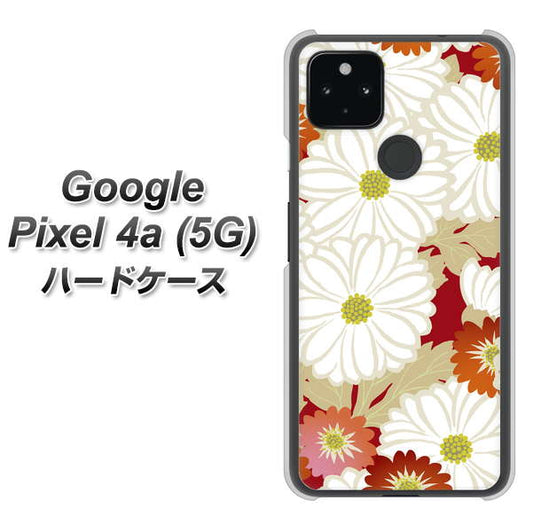 Google Pixel 4a (5G) 高画質仕上げ 背面印刷 ハードケース【YJ322 和柄 菊】