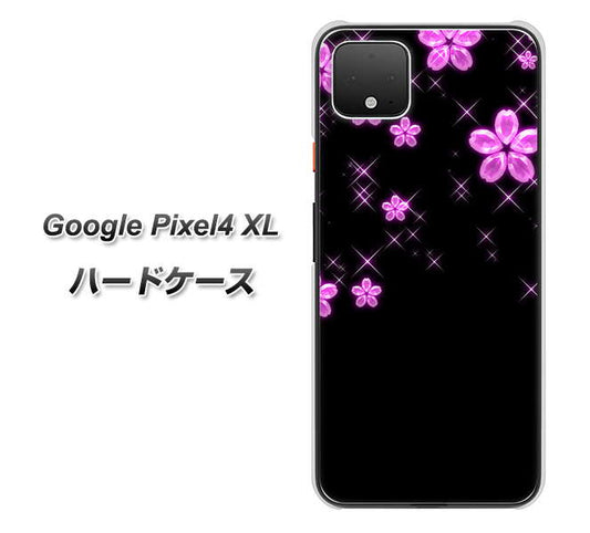 Google Pixel 4 XL 高画質仕上げ 背面印刷 ハードケース【019 桜クリスタル】