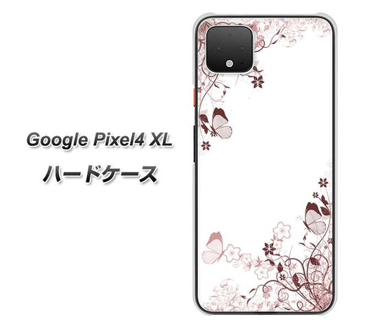 Google Pixel 4 XL 高画質仕上げ 背面印刷 ハードケース【142 桔梗と桜と蝶】