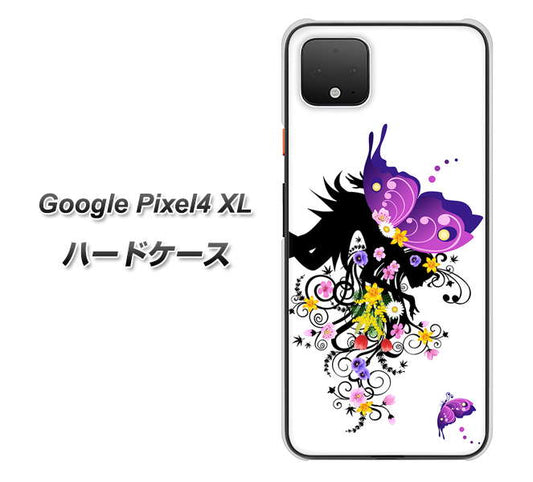 Google Pixel 4 XL 高画質仕上げ 背面印刷 ハードケース【146 蝶の精と春の花】