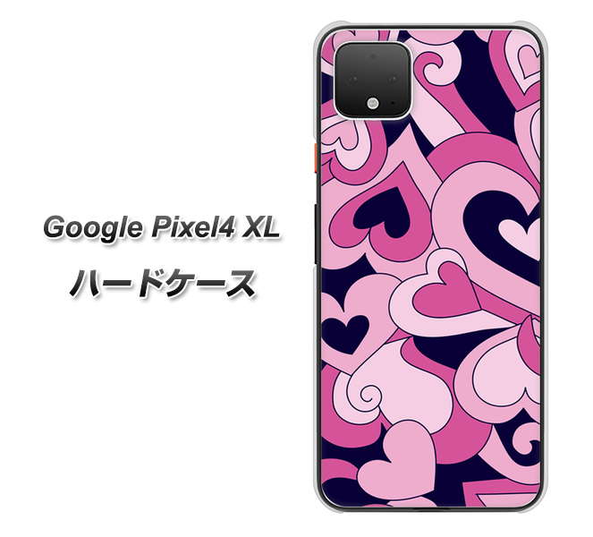 Google Pixel 4 XL 高画質仕上げ 背面印刷 ハードケース【223 ハートの調べ】
