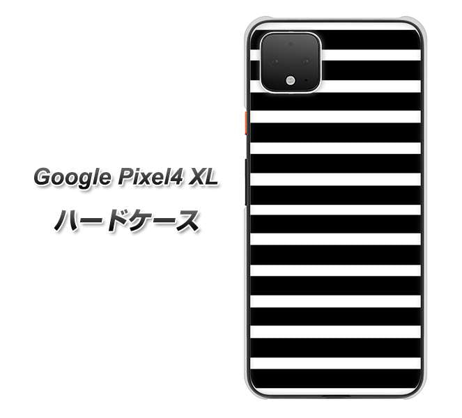 Google Pixel 4 XL 高画質仕上げ 背面印刷 ハードケース【330 サイドボーダーブラック】