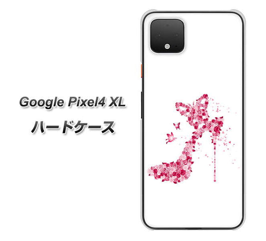Google Pixel 4 XL 高画質仕上げ 背面印刷 ハードケース【387 薔薇のハイヒール】