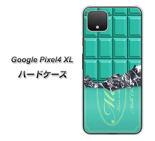 Google Pixel 4 XL 高画質仕上げ 背面印刷 ハードケース【554 板チョコ－ミント】