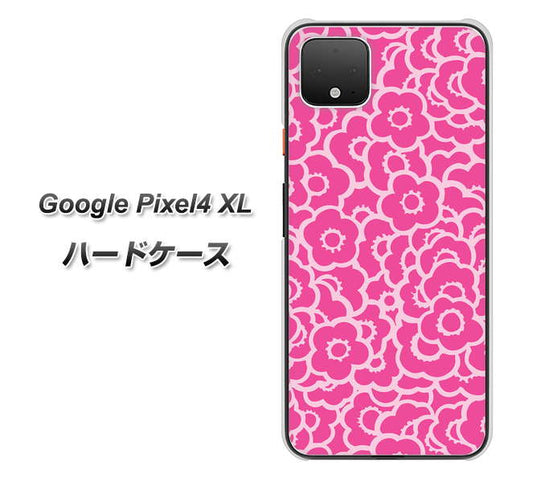 Google Pixel 4 XL 高画質仕上げ 背面印刷 ハードケース【716 ピンクフラワー】