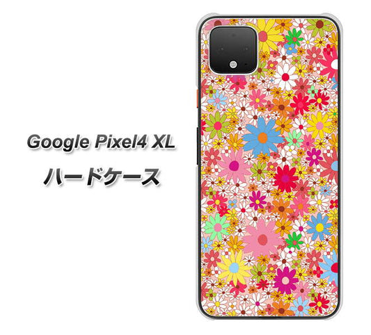 Google Pixel 4 XL 高画質仕上げ 背面印刷 ハードケース【746 花畑A】