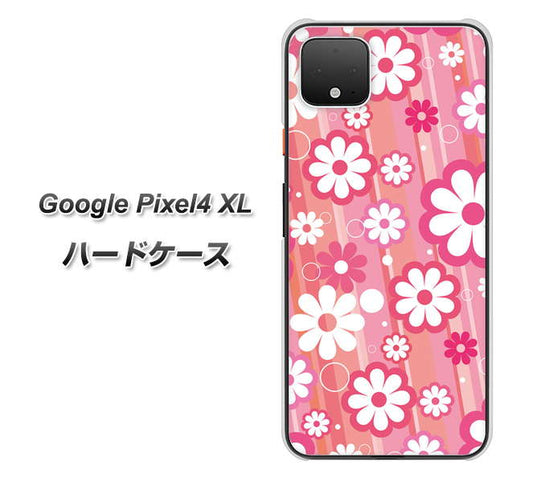 Google Pixel 4 XL 高画質仕上げ 背面印刷 ハードケース【751 マーガレット（ピンク系）】