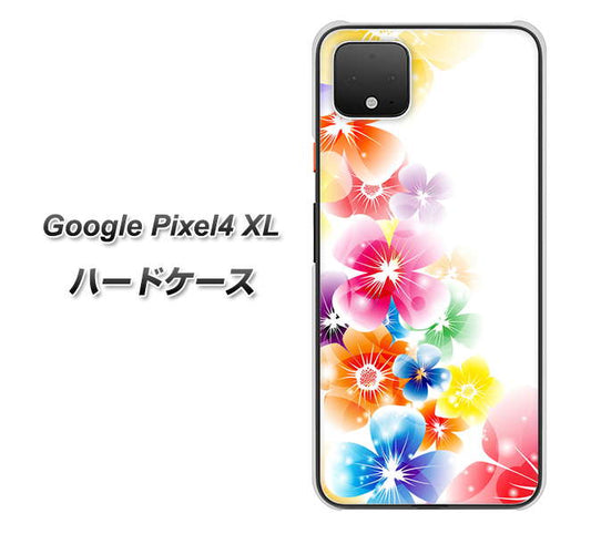 Google Pixel 4 XL 高画質仕上げ 背面印刷 ハードケース【1209 光と花】