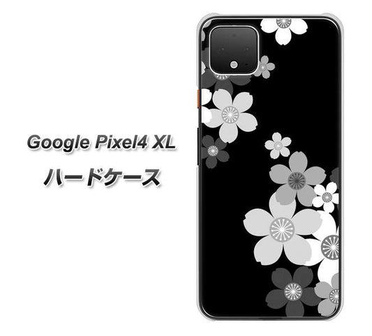 Google Pixel 4 XL 高画質仕上げ 背面印刷 ハードケース【1334 桜のフレーム】