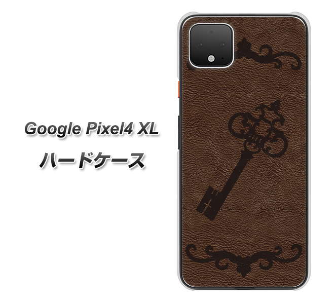 Google Pixel 4 XL 高画質仕上げ 背面印刷 ハードケース【EK824 レザー風アンティークキー】
