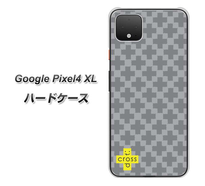 Google Pixel 4 XL 高画質仕上げ 背面印刷 ハードケース【IB900 クロスドット_グレー】
