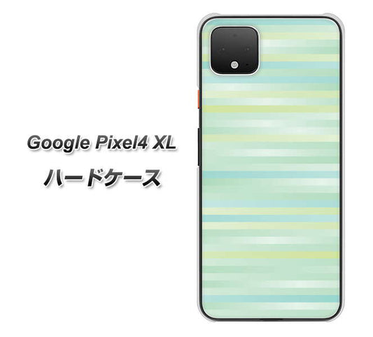 Google Pixel 4 XL 高画質仕上げ 背面印刷 ハードケース【IB908 グラデーションボーダー_グリーン】