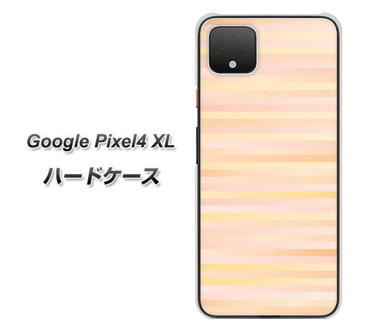 Google Pixel 4 XL 高画質仕上げ 背面印刷 ハードケース【IB909 グラデーションボーダー_オレンジ】