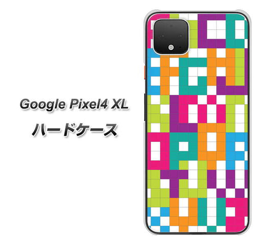 Google Pixel 4 XL 高画質仕上げ 背面印刷 ハードケース【IB916  ブロックアルファベット】
