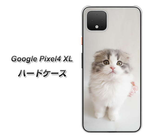 Google Pixel 4 XL 高画質仕上げ 背面印刷 ハードケース【VA803 まっていますネコ】