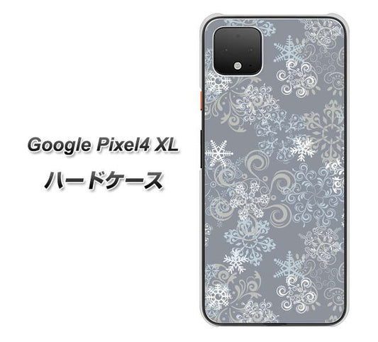 Google Pixel 4 XL 高画質仕上げ 背面印刷 ハードケース【XA801 雪の結晶】