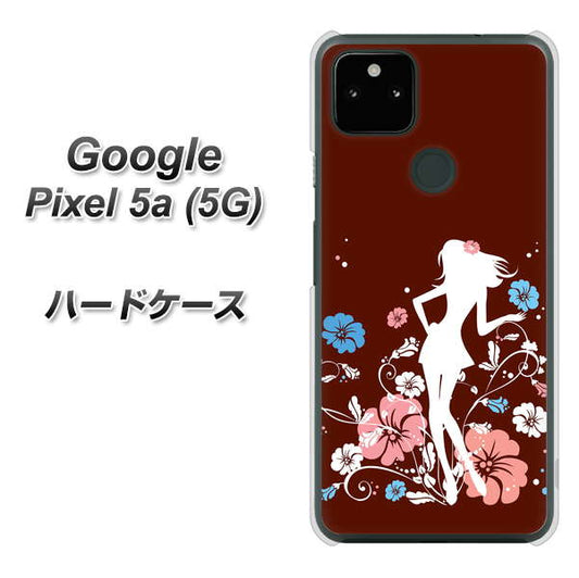 Google Pixel 5a (5G) 高画質仕上げ 背面印刷 ハードケース【110 ハイビスカスと少女】
