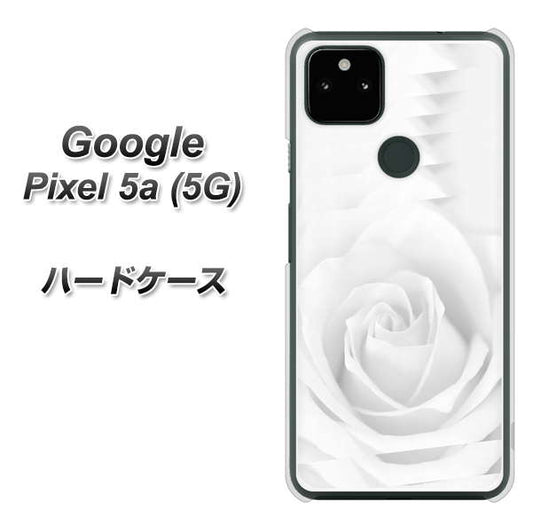 Google Pixel 5a (5G) 高画質仕上げ 背面印刷 ハードケース【402 ホワイトＲｏｓｅ】