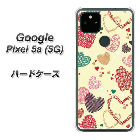 Google Pixel 5a (5G) 高画質仕上げ 背面印刷 ハードケース【480 素朴なハート】