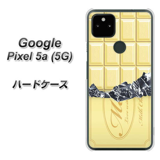 Google Pixel 5a (5G) 高画質仕上げ 背面印刷 ハードケース【553 板チョコ－ホワイト】