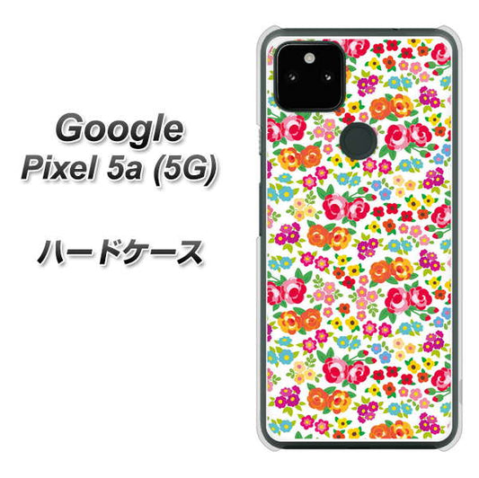 Google Pixel 5a (5G) 高画質仕上げ 背面印刷 ハードケース【777 マイクロリバティプリントWH】