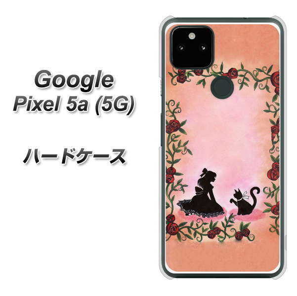 Google Pixel 5a (5G) 高画質仕上げ 背面印刷 ハードケース【1096 お姫様とネコ(カラー)】