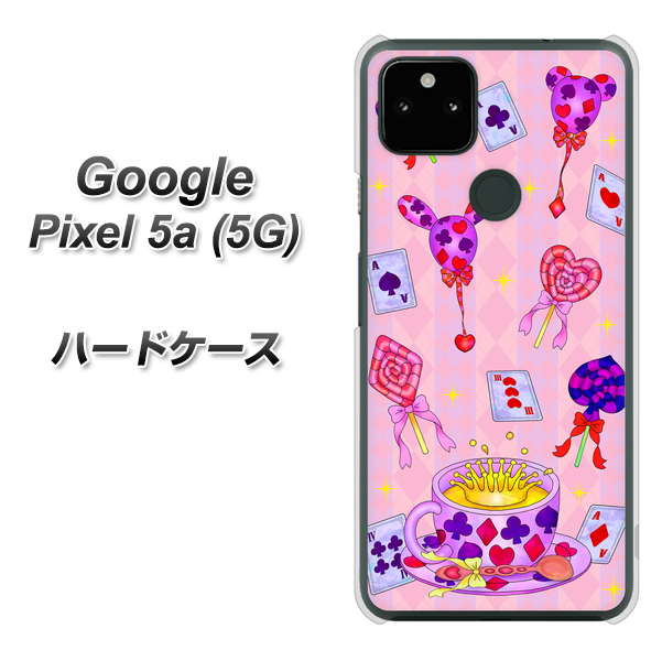 Google Pixel 5a (5G) 高画質仕上げ 背面印刷 ハードケース【AG817 トランプティー(ピンク)】