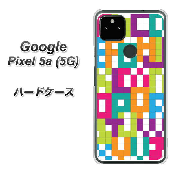 Google Pixel 5a (5G) 高画質仕上げ 背面印刷 ハードケース【IB916 ブロックアルファベット】