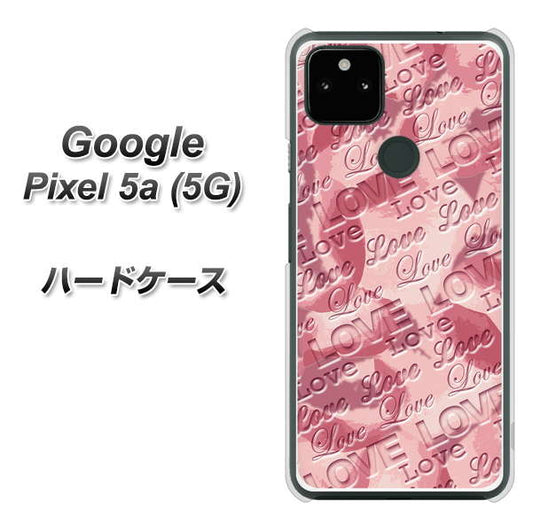 Google Pixel 5a (5G) 高画質仕上げ 背面印刷 ハードケース【SC844 フラワーヴェルニLOVE（ローズヴェルール）】
