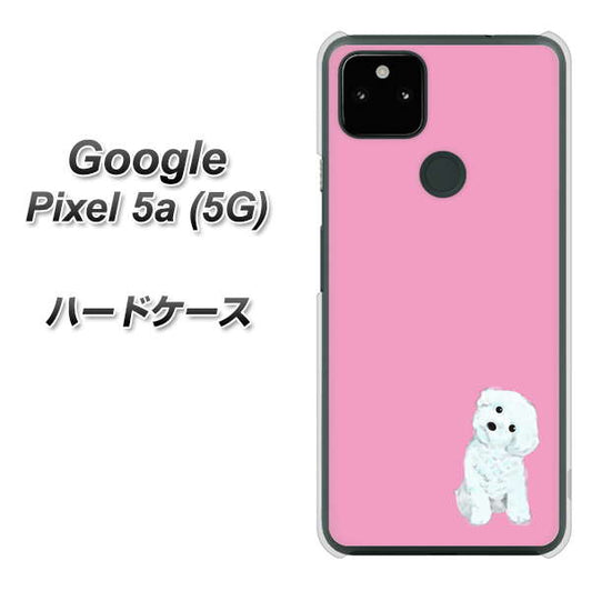 Google Pixel 5a (5G) 高画質仕上げ 背面印刷 ハードケース【YJ069 トイプードルホワイト（ピンク）】