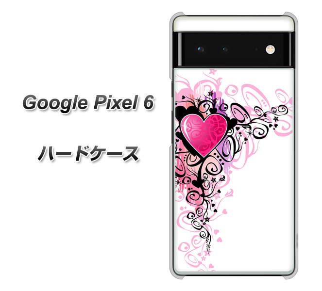 Google Pixel 6 高画質仕上げ 背面印刷 ハードケース【007 スタイリッシュハート】
