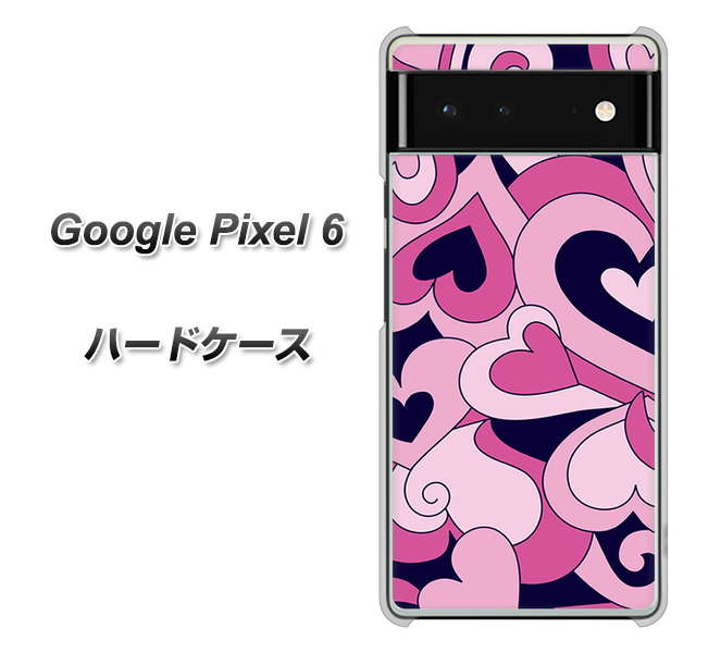 Google Pixel 6 高画質仕上げ 背面印刷 ハードケース【223 ハートの調べ】