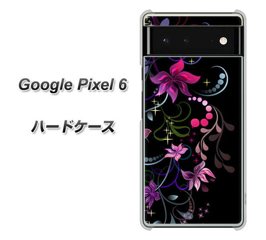 Google Pixel 6 高画質仕上げ 背面印刷 ハードケース【263 闇に浮かぶ華】