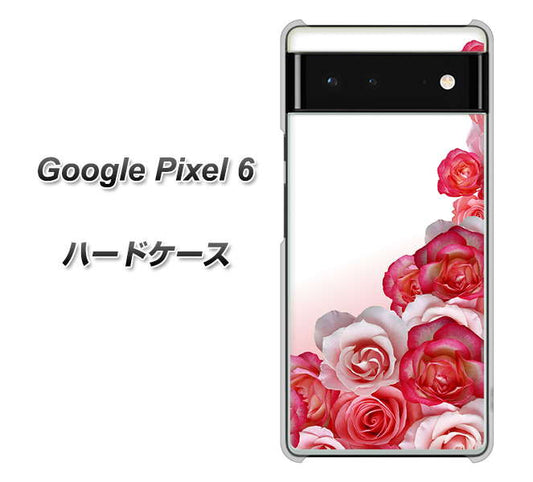 Google Pixel 6 高画質仕上げ 背面印刷 ハードケース【299 薔薇の壁】