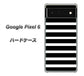 Google Pixel 6 高画質仕上げ 背面印刷 ハードケース【330 サイドボーダーブラック】
