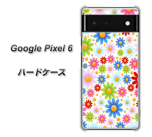 Google Pixel 6 高画質仕上げ 背面印刷 ハードケース【606 マーガレット】