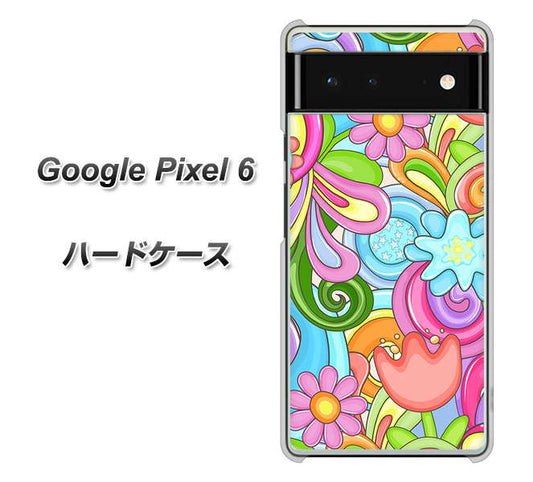 Google Pixel 6 高画質仕上げ 背面印刷 ハードケース【713 ミラクルフラワー】