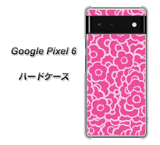 Google Pixel 6 高画質仕上げ 背面印刷 ハードケース【716 ピンクフラワー】