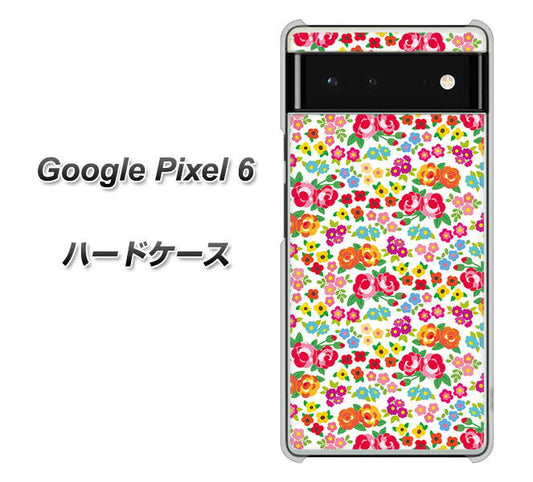 Google Pixel 6 高画質仕上げ 背面印刷 ハードケース【777 マイクロリバティプリントWH】