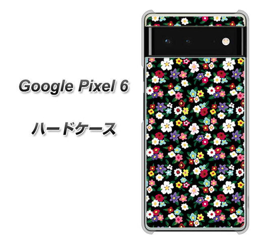 Google Pixel 6 高画質仕上げ 背面印刷 ハードケース【778 マイクロリバティプリントBK】