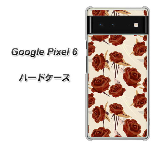 Google Pixel 6 高画質仕上げ 背面印刷 ハードケース【1157 クラシックローズ】