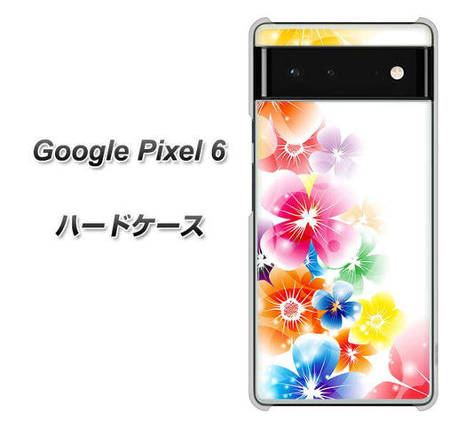 Google Pixel 6 高画質仕上げ 背面印刷 ハードケース【1209 光と花】