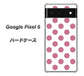 Google Pixel 6 高画質仕上げ 背面印刷 ハードケース【1357 シンプルビッグ薄ピンク白】