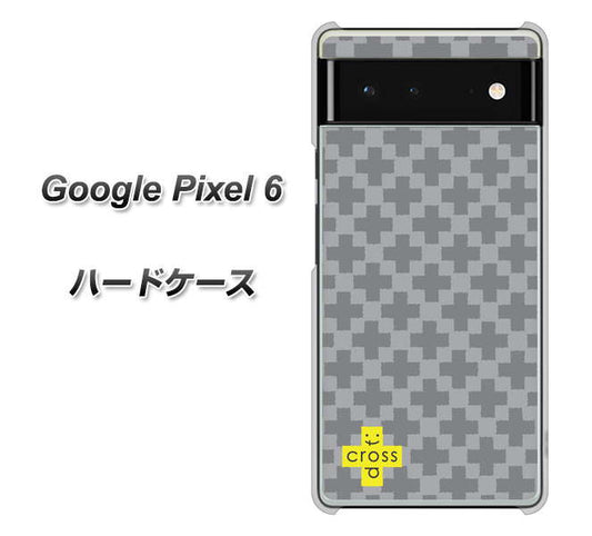 Google Pixel 6 高画質仕上げ 背面印刷 ハードケース【IB900 クロスドット_グレー】