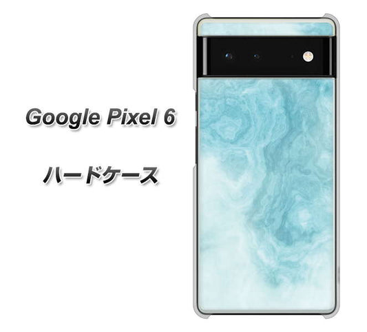 Google Pixel 6 高画質仕上げ 背面印刷 ハードケース【KM868 大理石BL】