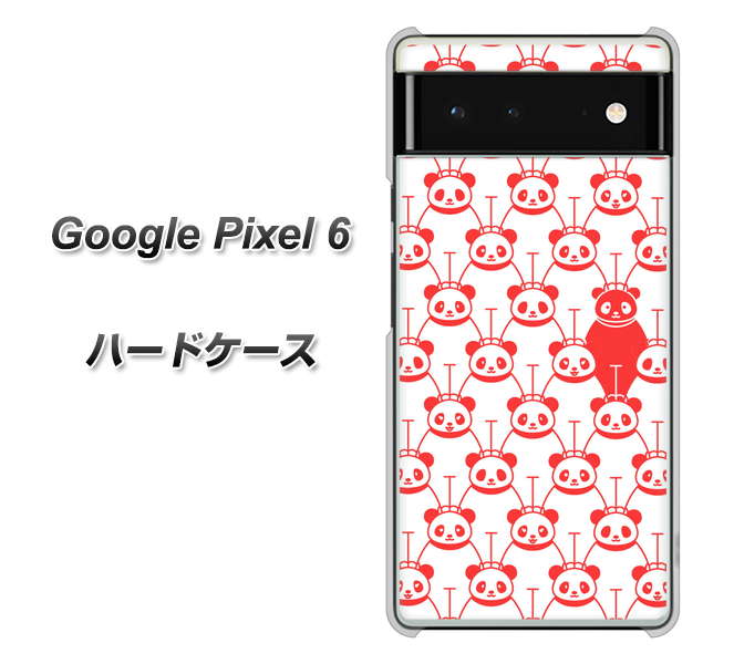 Google Pixel 6 高画質仕上げ 背面印刷 ハードケース【MA913 パターン パンダ】