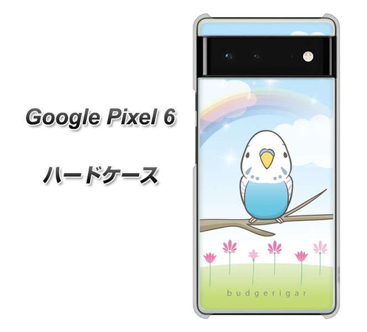 Google Pixel 6 高画質仕上げ 背面印刷 ハードケース【SC839 セキセイインコ ブルー】
