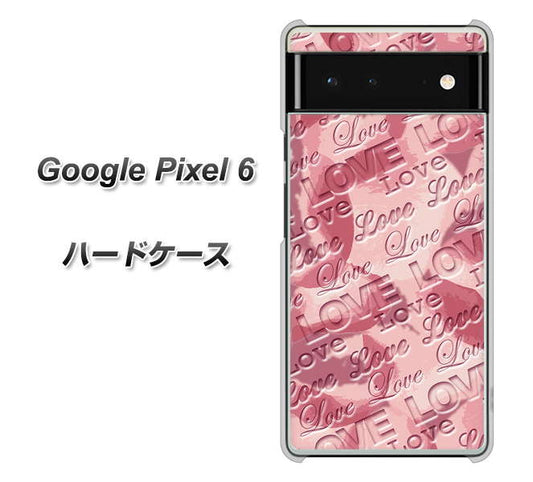 Google Pixel 6 高画質仕上げ 背面印刷 ハードケース【SC844 フラワーヴェルニLOVE（ローズヴェルール）】